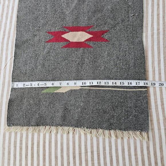 Vintage Antique Native American Handwoven Tapestry Wall Hanging Runner 55"x18" - Picture 7 of 15